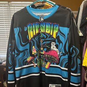 Ripndip Black and Blue Hockey Jersey